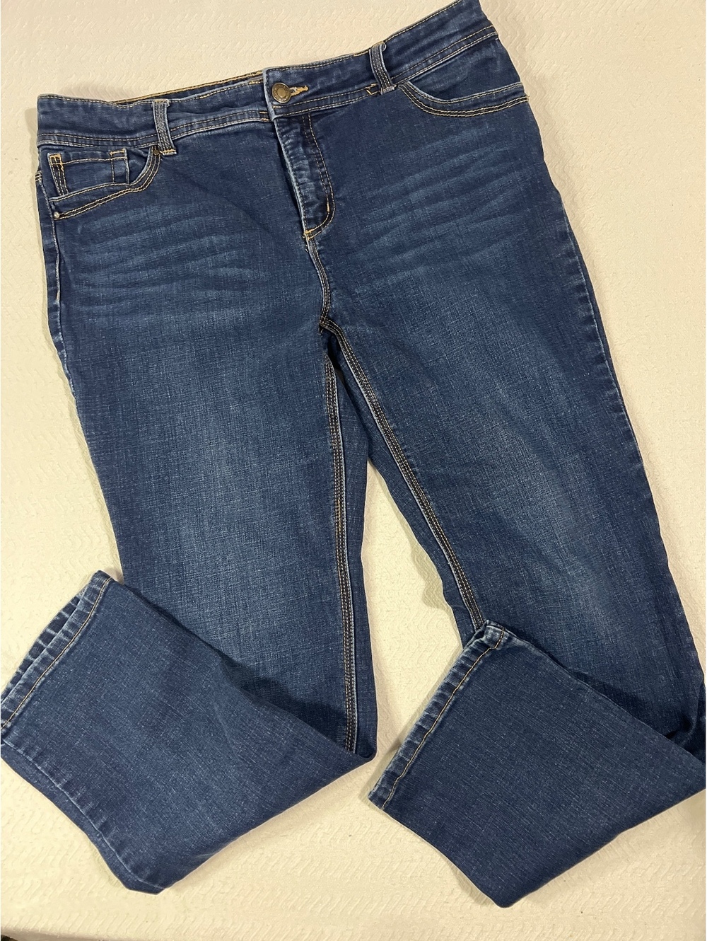 Chico's So Slimming Dark Blue Denim Jeans Size 1.5 Short - Picture 4 of 8